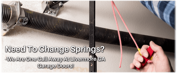 Broken Garage Door Spring Livermore CA